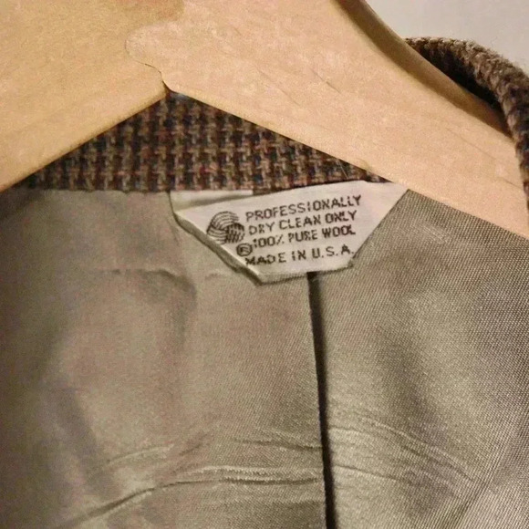Sports‎ jacket blazer, 100% wool made in the USA, Brown heather mens - Picture 4 of 15
